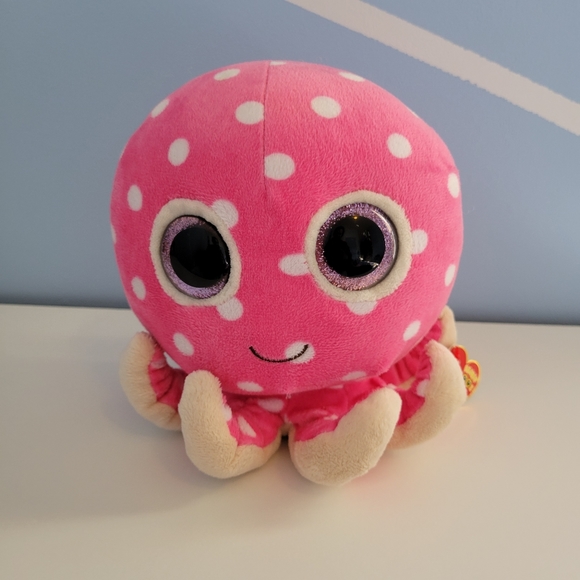 TY Flippables and Beanie Boo Collection Flamingo Owl Pig Octopus Set of 4 - Picture 14 of 16